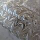 Pressed glass wall light
