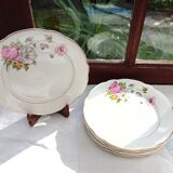 Set of 6 flat plates Digoin