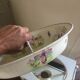 Meuble de toilette ancien pour enfant