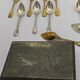 Housewife of 12 small spoons in silver metal from ruolz