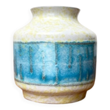 East German pottery vase from the GDR mid-century Strehla Keramik, 1960s.