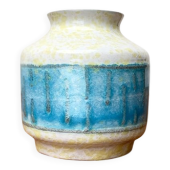 East German pottery vase from the GDR mid-century Strehla Keramik, 1960s.