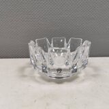 A crystal glass bowl, designed by Lars Hellsten for Orrefors Sweden 1980s