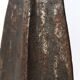 Imposing brutalist wrought iron candlestick "spear", signed, 1950s.
