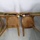 Lot of 4 Wooden bistro chair - vintage - Old