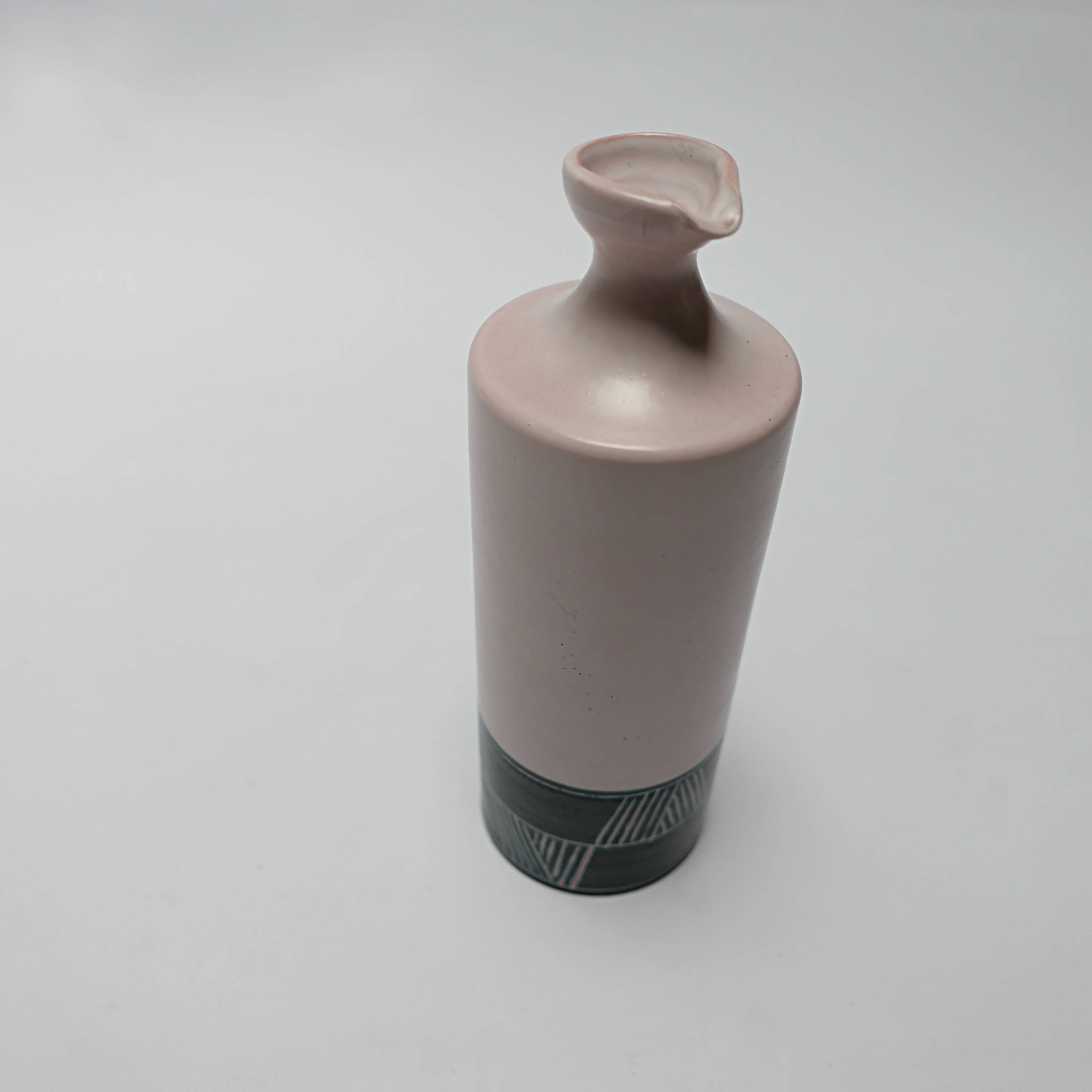 Ceramic pitcher vase design Durtal Yvon Roy Vallauris vintage 1970