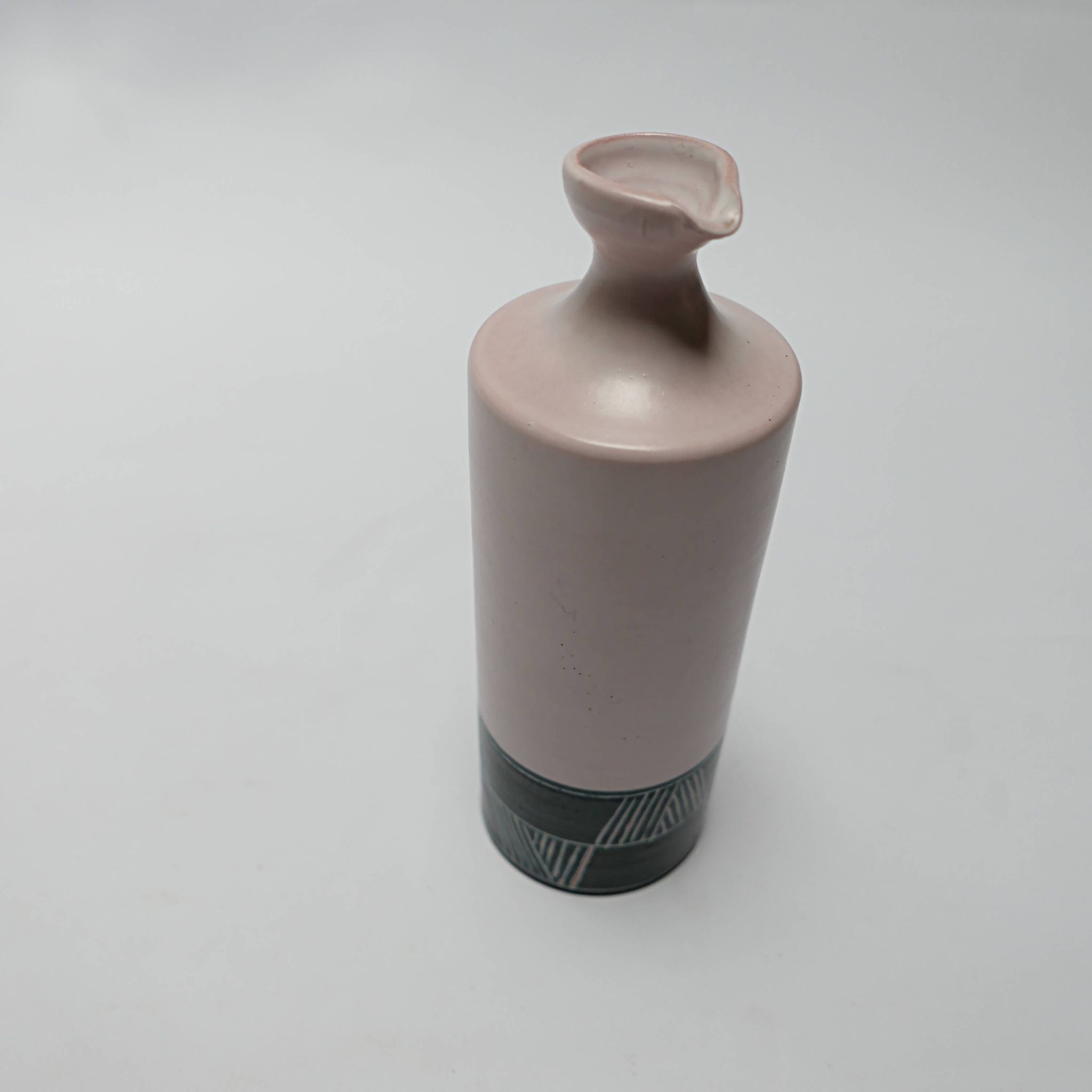 Ceramic pitcher vase design Durtal Yvon Roy Vallauris vintage 1970