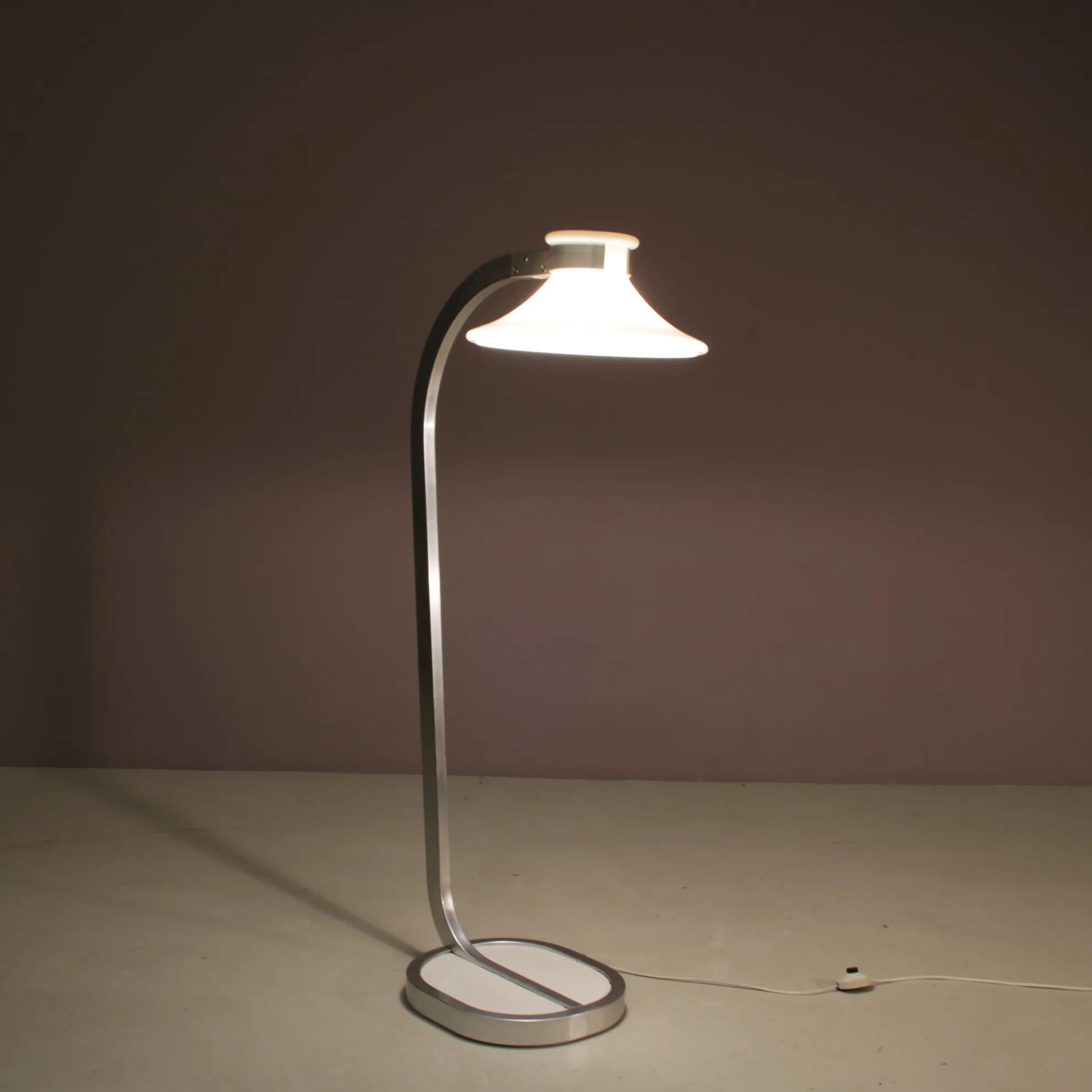1970s “Accent” floor lamp by Jan Ekselius for Orrefors, Sweden