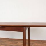 Table à manger extensible en teck danois du milieu du siècle, années 1960.