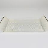 United Workshops Rigitulle brass and perforated metal plateau, Germany, 1970s