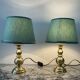 Pair of vintage brass lamps from the 70s.