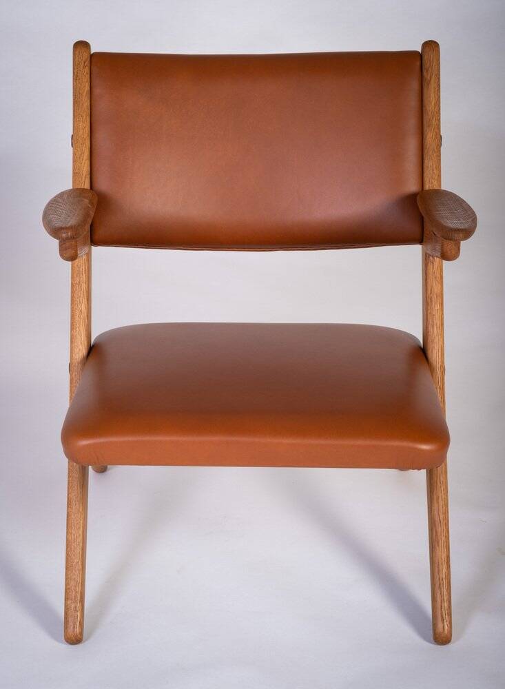 Architectural Armchairs by Arne Hovmand Olsen, Denmark, 1970s, Set of 2