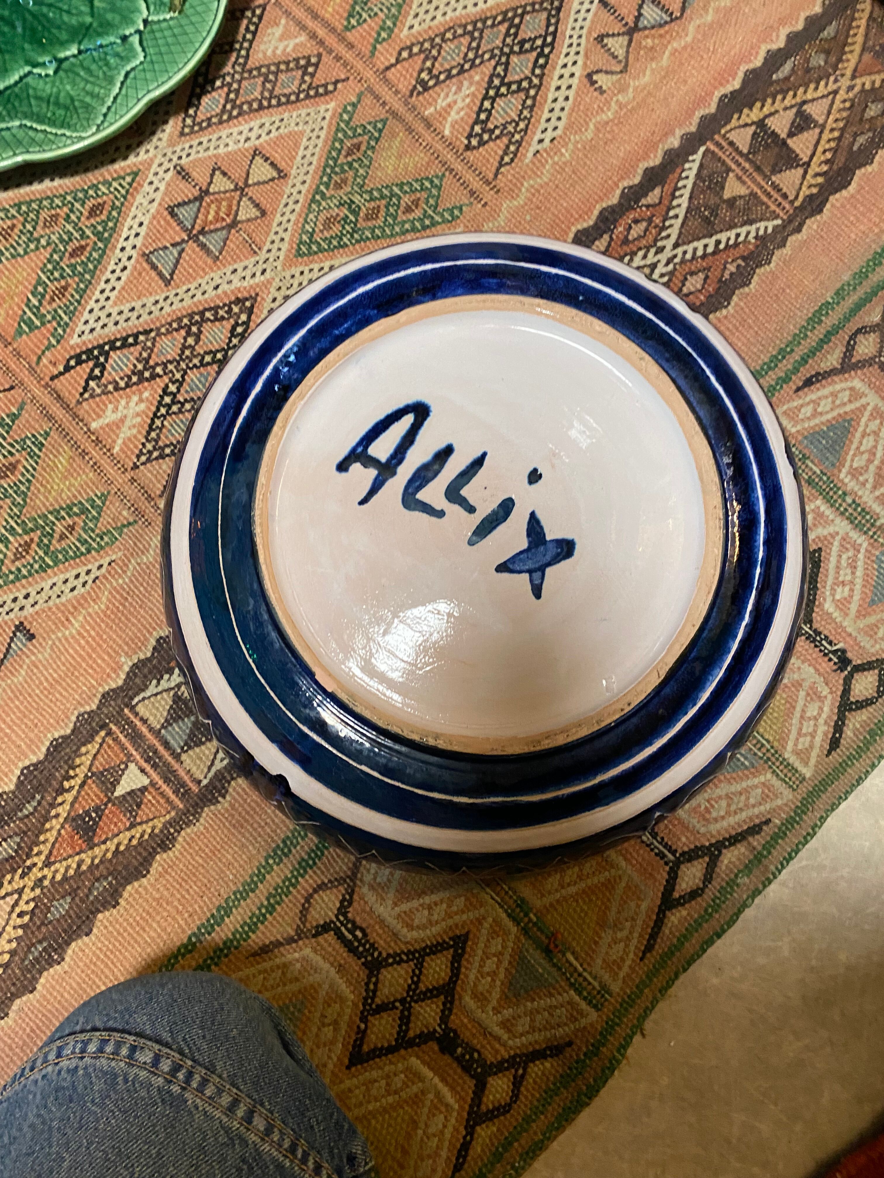Ceramic dish Allix Picault Vallauris