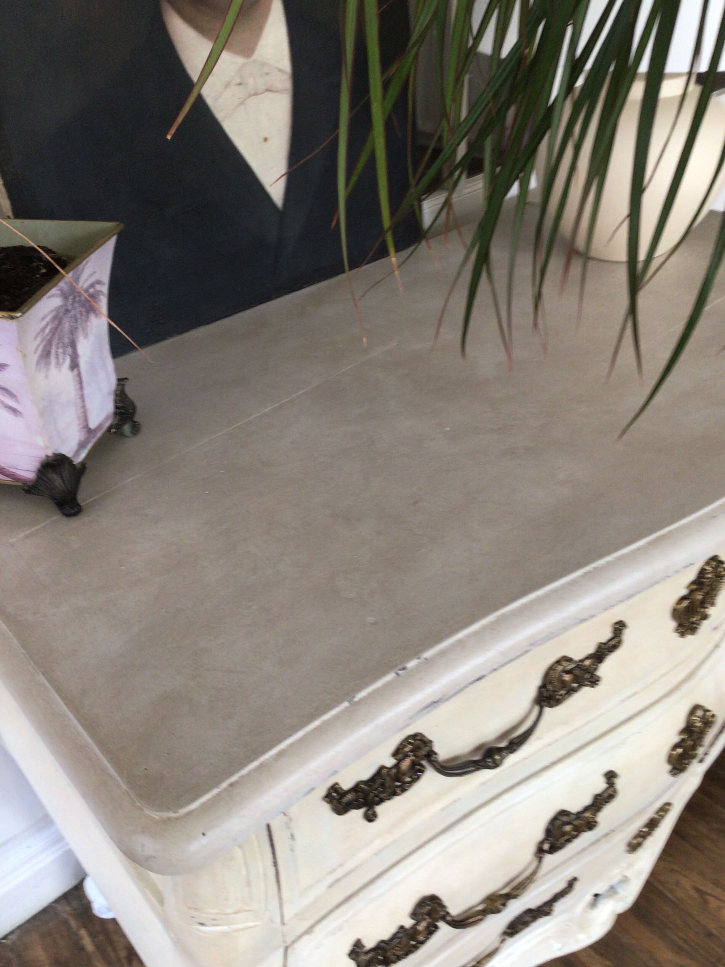 Patinated style chest of drawers