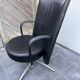 Swivel armchair EJ80B “Partner” – Erik Jørgensen – black leather