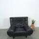Fauteuil Leren vintage noir