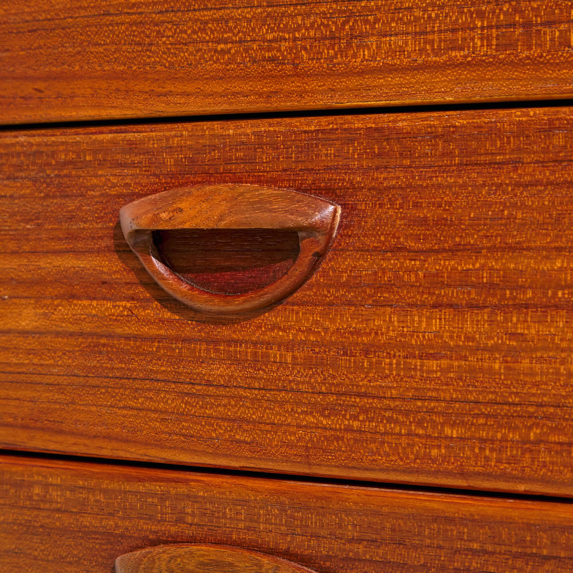 Restored teak dresser by kai kristiansen for feldballes møbler