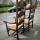 Pair of large, heavy armchairs from the late 19th century