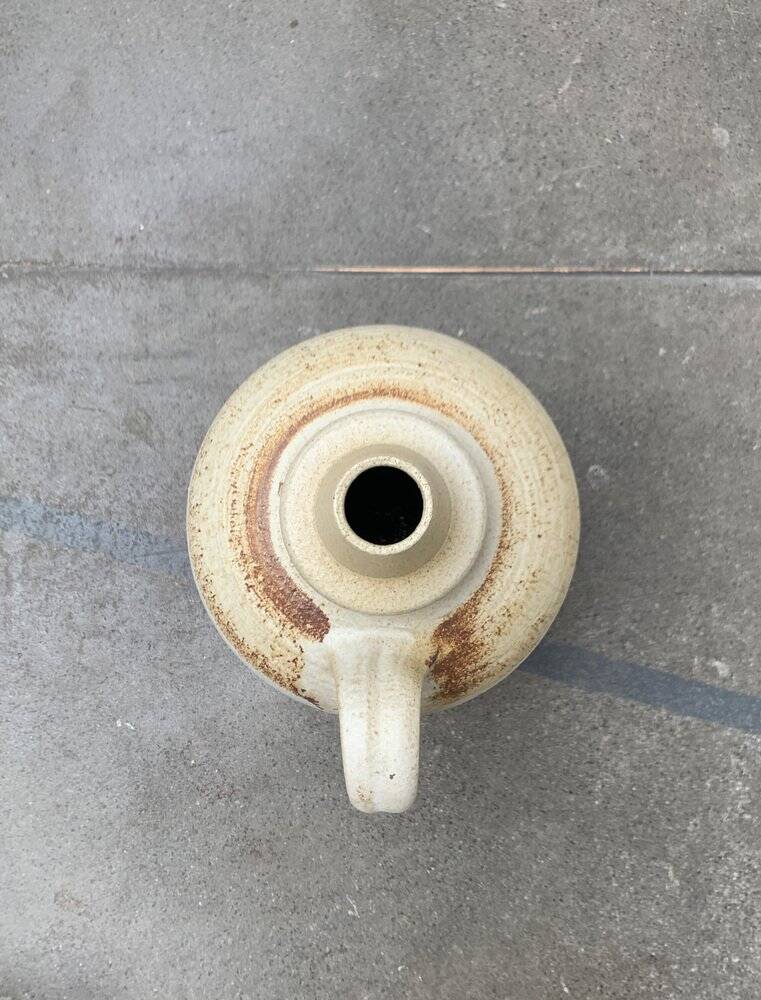 Large earthenware vase jug from German study pottery by Rudi Stahl, 1960s.