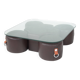 Coffee Table and 4 Stools by Guido Faleschini, Leather, 1970s