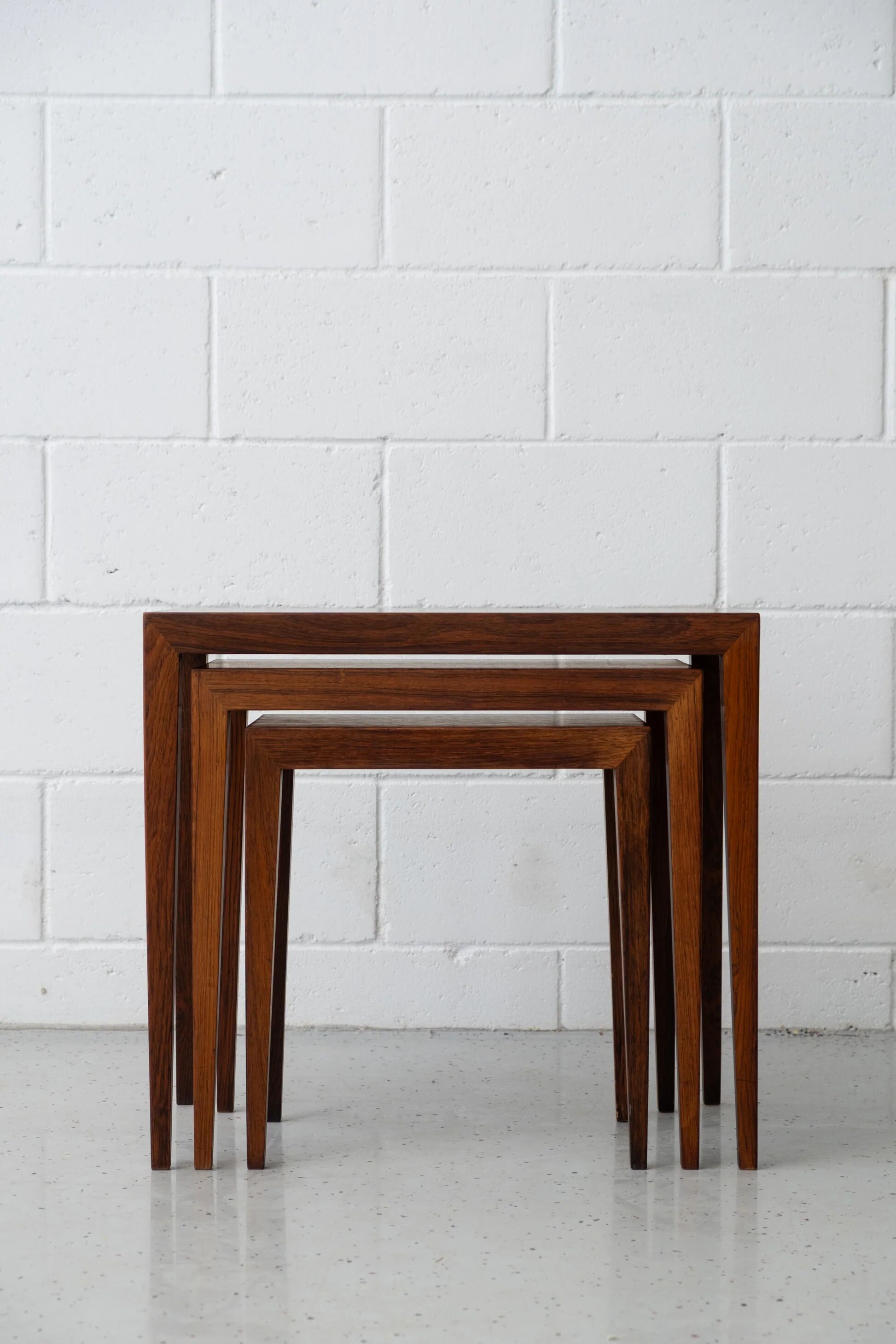 Severin Hansen rosewood nesting tables