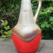 Glazed ceramic vase Vintage W.Germany 70s