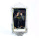 Vintage Mirror In Handmade Metal Frame, Czechoslovakia 1950s