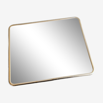 Gold barber mirror 30 x 24 cm