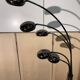 1990s design metal lamp with 5 light arms