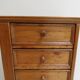 Antique pine filing cabinet with drawers