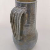 Large Stoneware Ceramic Pitcher Signed Drillon 50's