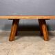Table basse brutaliste pak rustique des années 70