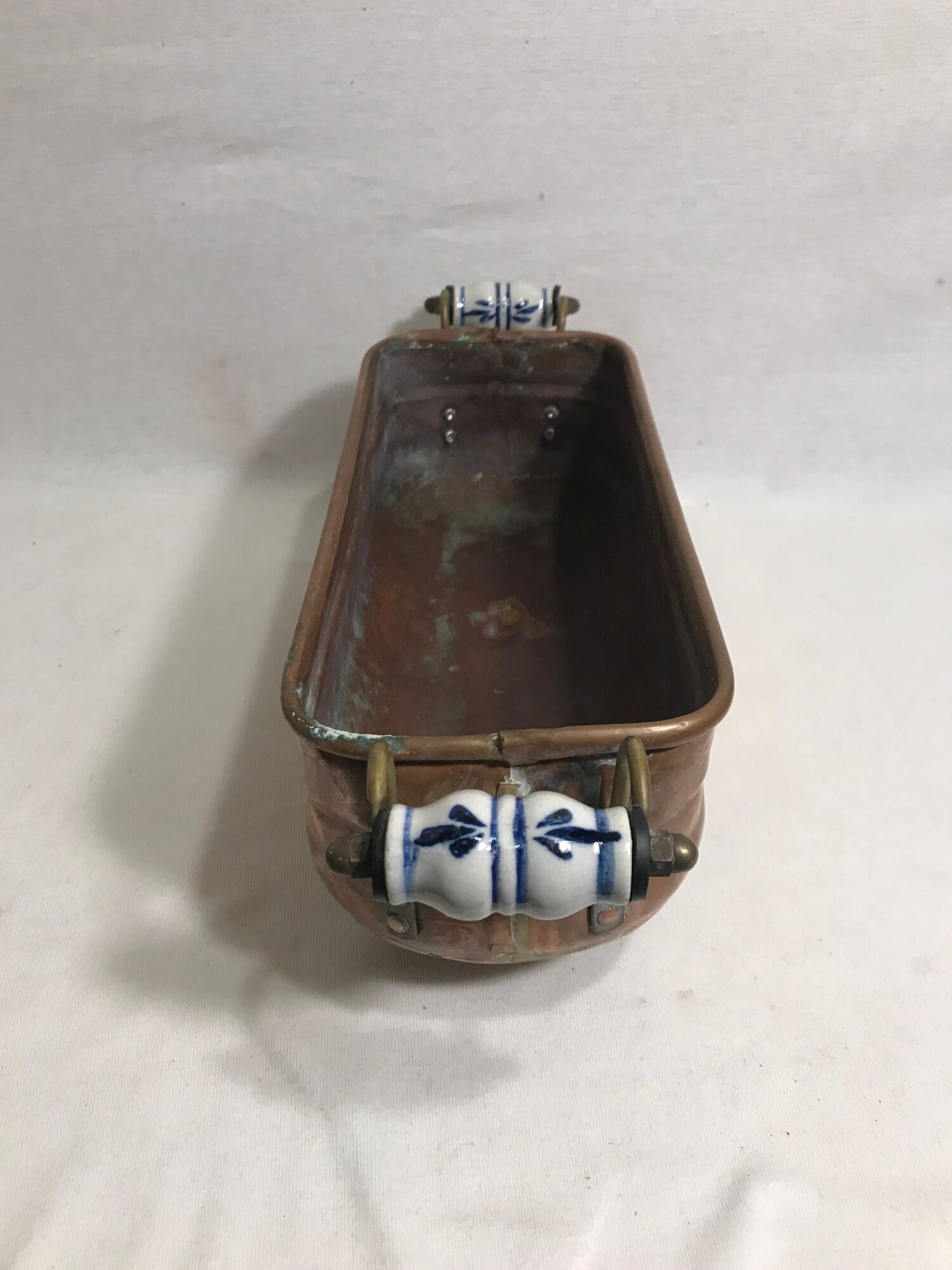 Old copper planter