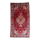 Antique handmade wool Malayer rug 4.9' x 8.6' circa 1920s - 1C1285