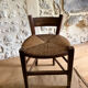 Old wooden country chair.
