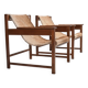 Pair of ‘Lia’ Armchairs by Sérgio Rodrigues, Brazil, 1962, Jacaranda and Cowhide