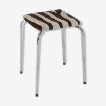 70s Zebra stool
