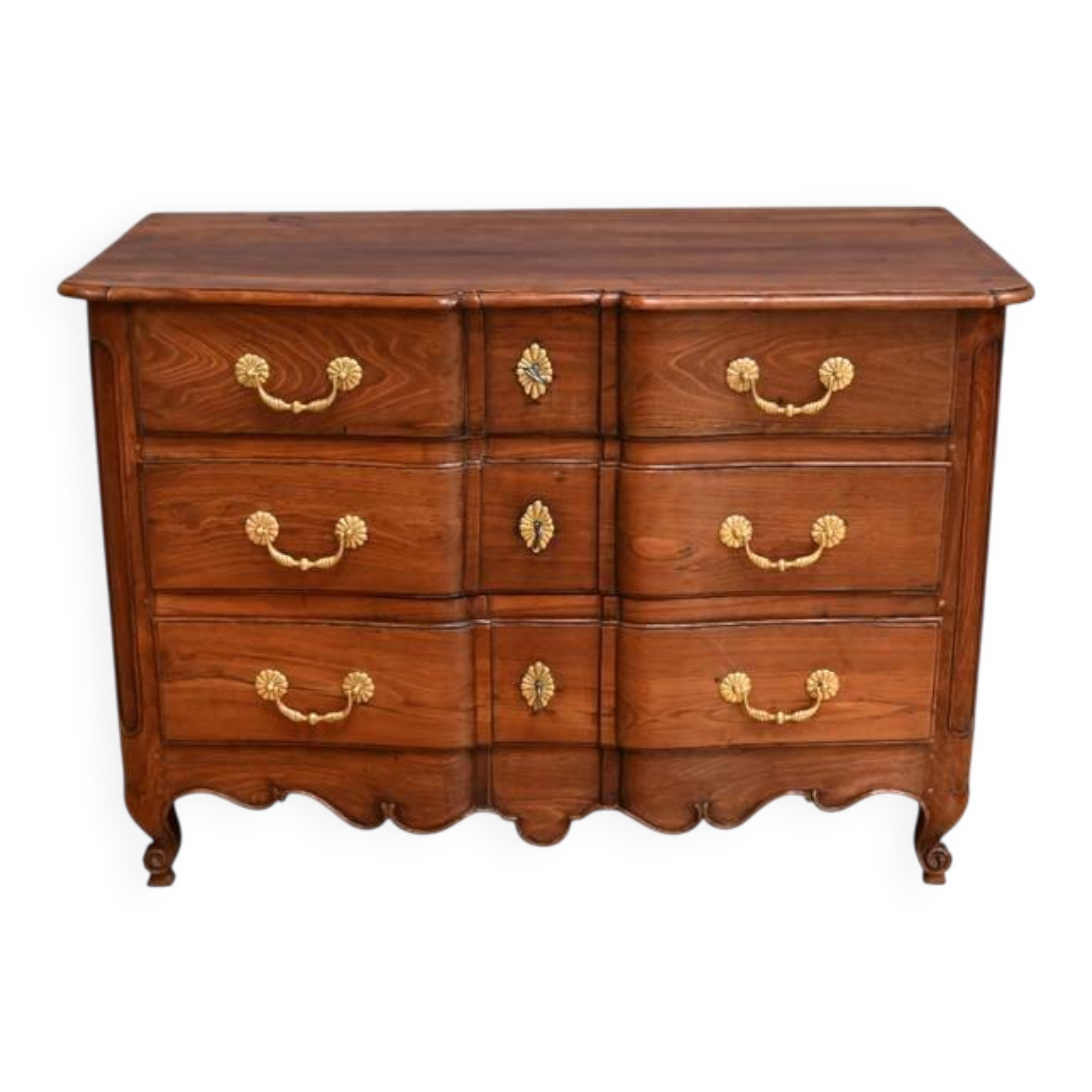 Acacia chest of drawers, Louis XV period – 2nd part of the 18th century