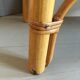 Shelf library in rattan, wood and bamboo vintage