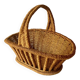 Panier en corde vintage