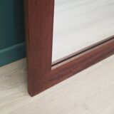 Mirror in mahogany frame, Danish design, 1970s, production: Denmark