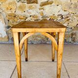 Vintage stool, curved wood by Luterma circa $50/60s