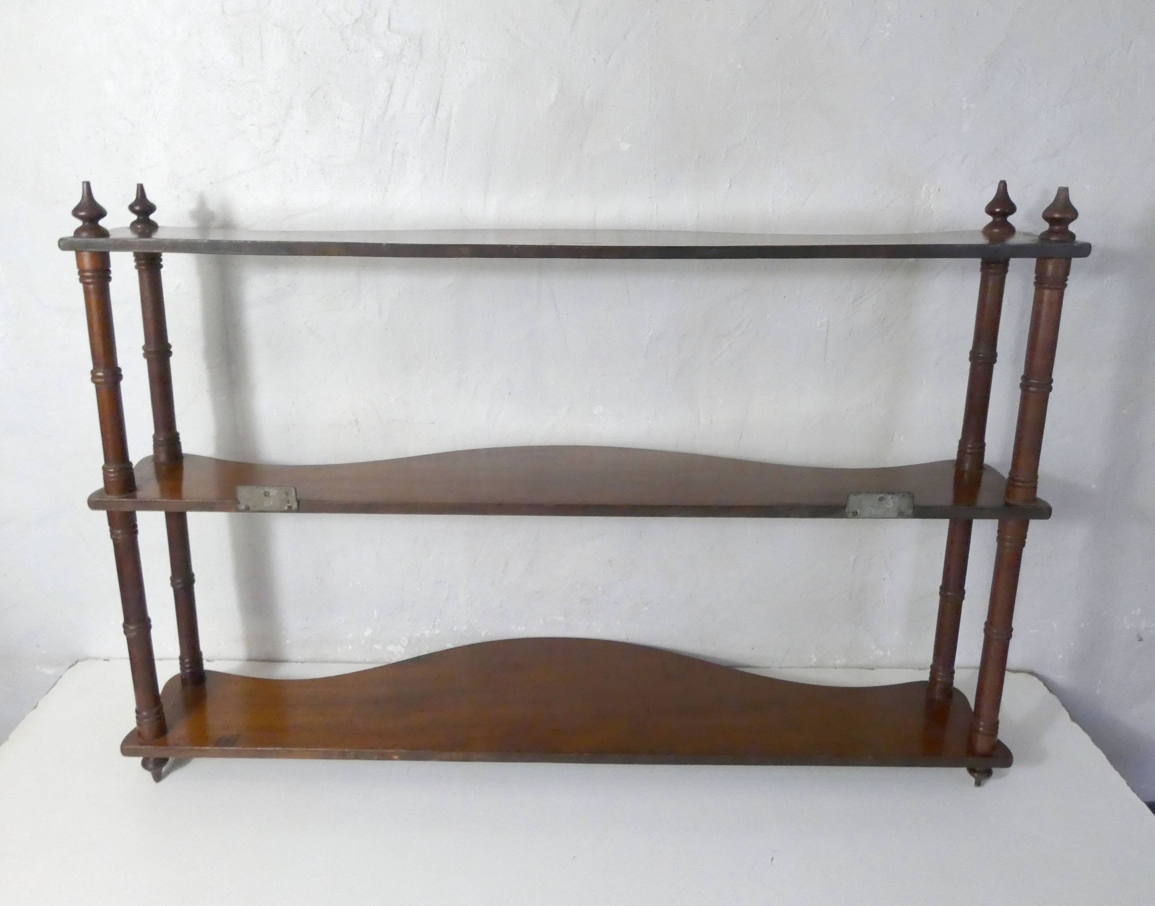 old wooden shelf