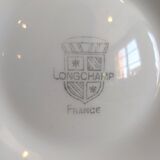 Vintage French oyster plate in majolica from Longchamp
