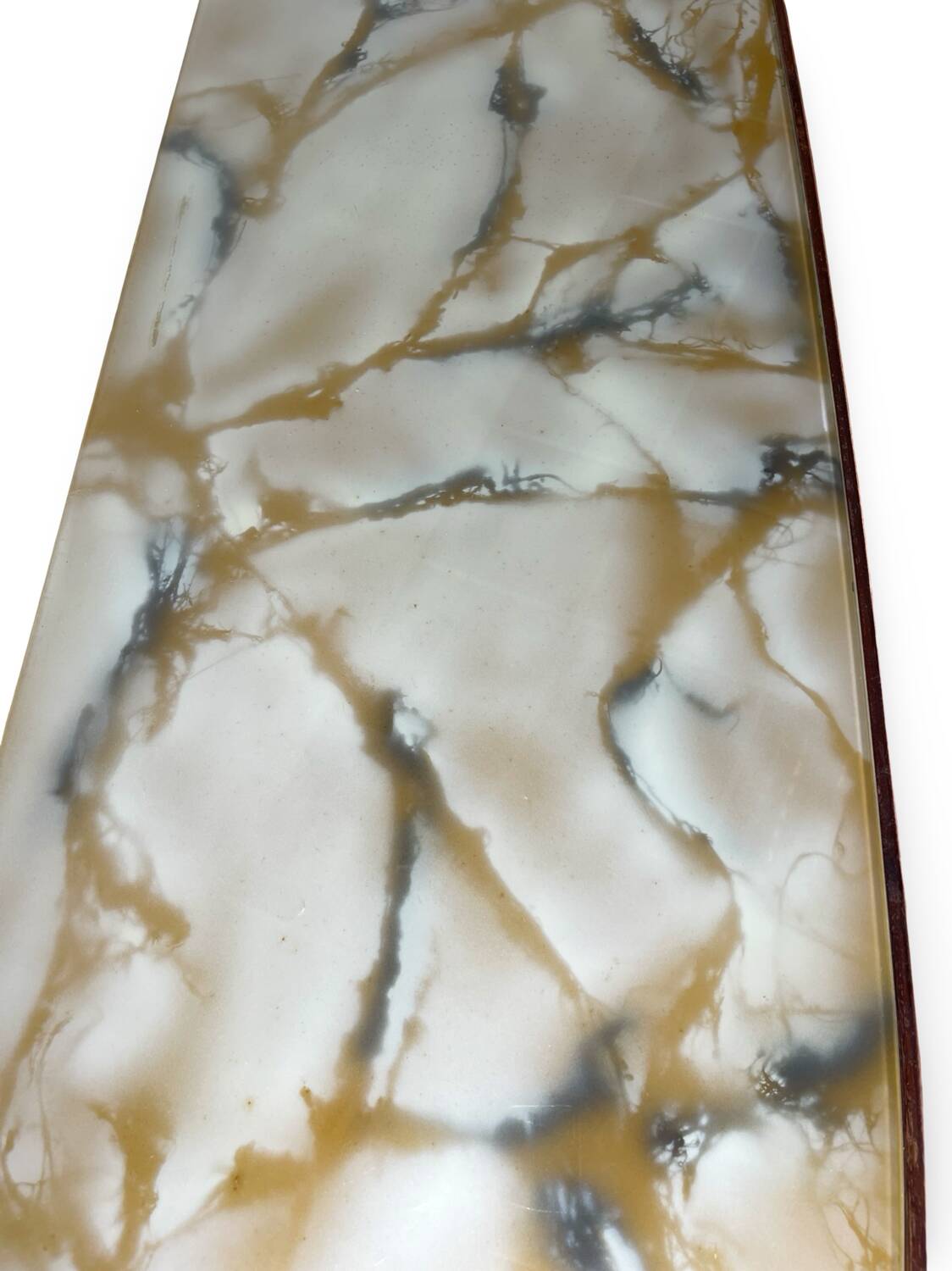 Commode en placage de palissandre avec plateau en onyx vert