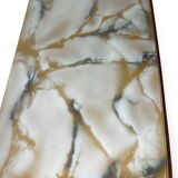 Commode en placage de palissandre avec plateau en onyx vert