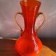 Vase en verre craquelé