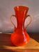 Crackled glass vase