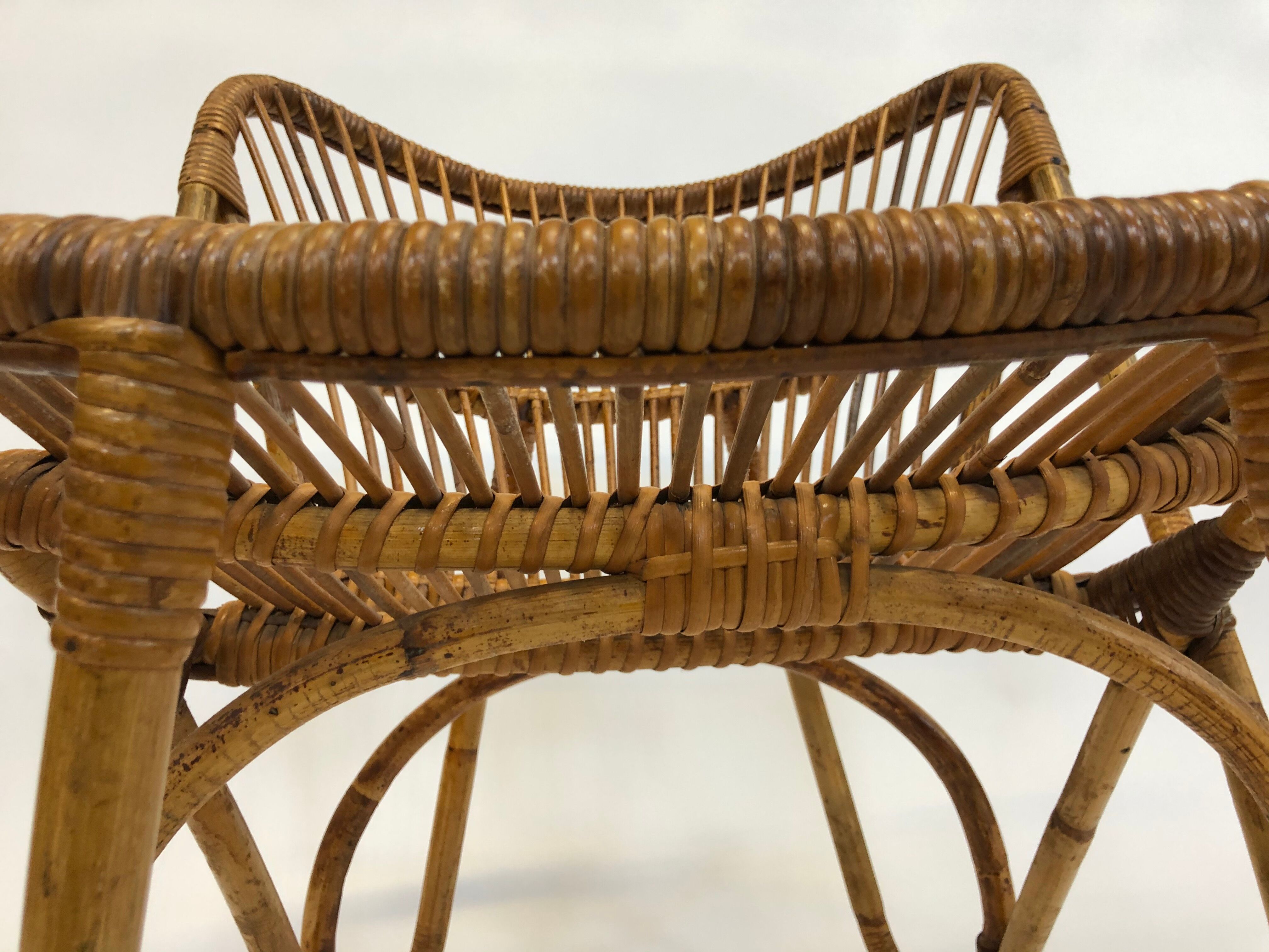 Rohe Noordwolde rattan chair, 1960, Netherlands