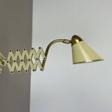 Original scissors wall light brass and metal by SIS Leuchten, Germany 1950s